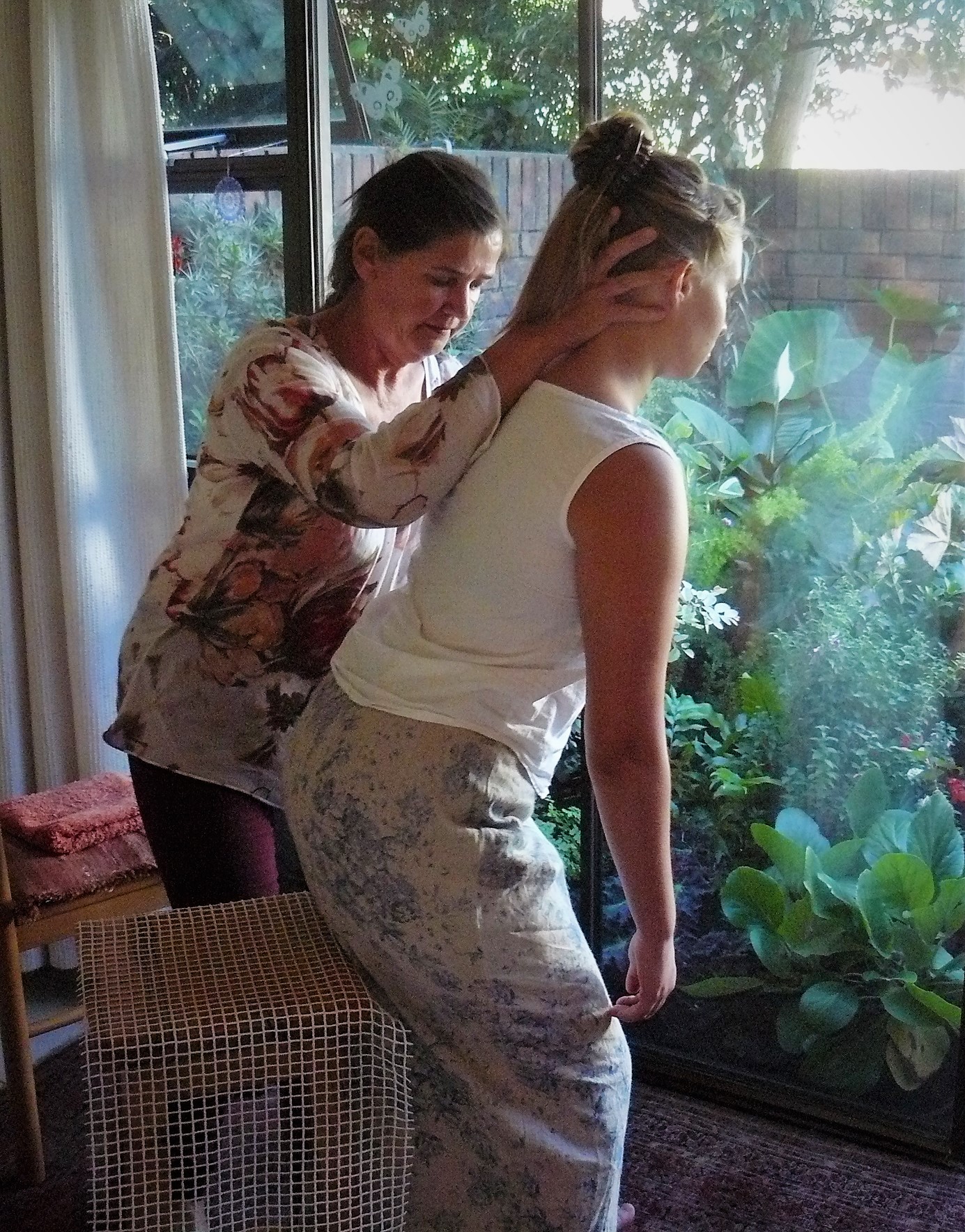 Alexander Technique chair work during a one-to-one lesson