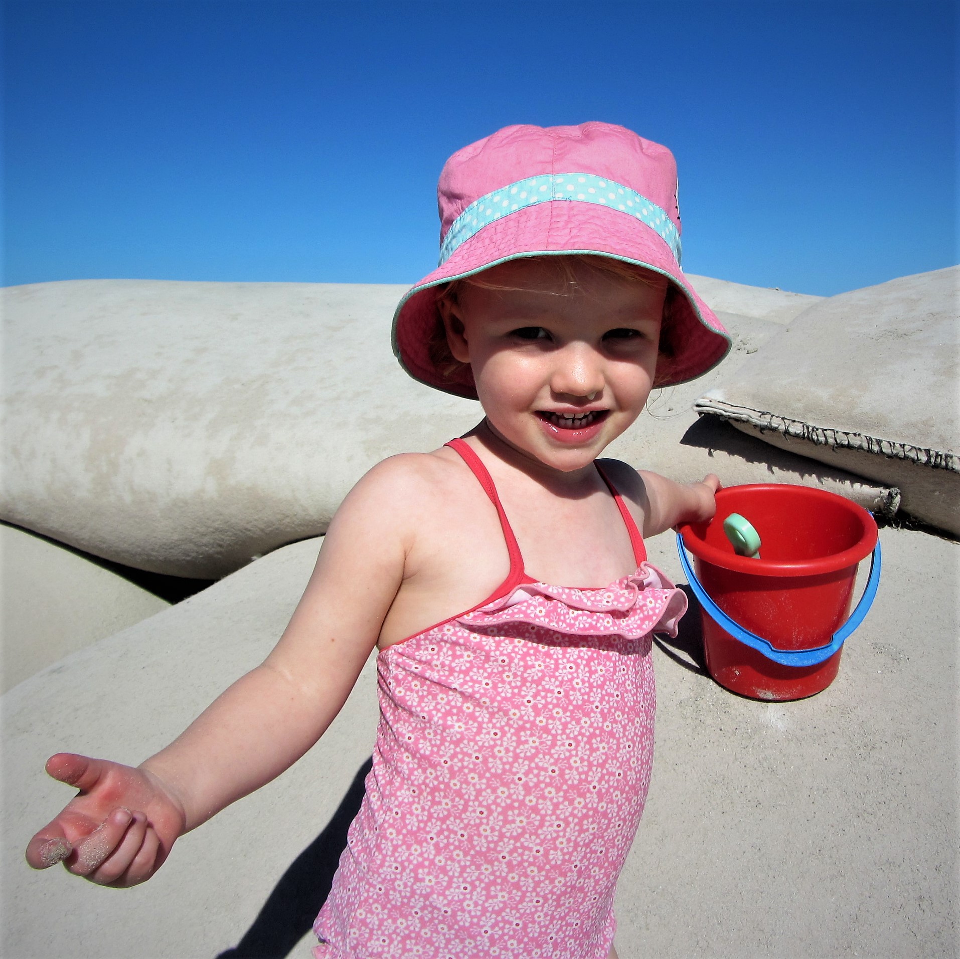 A toddler moving with natural grace and freedom